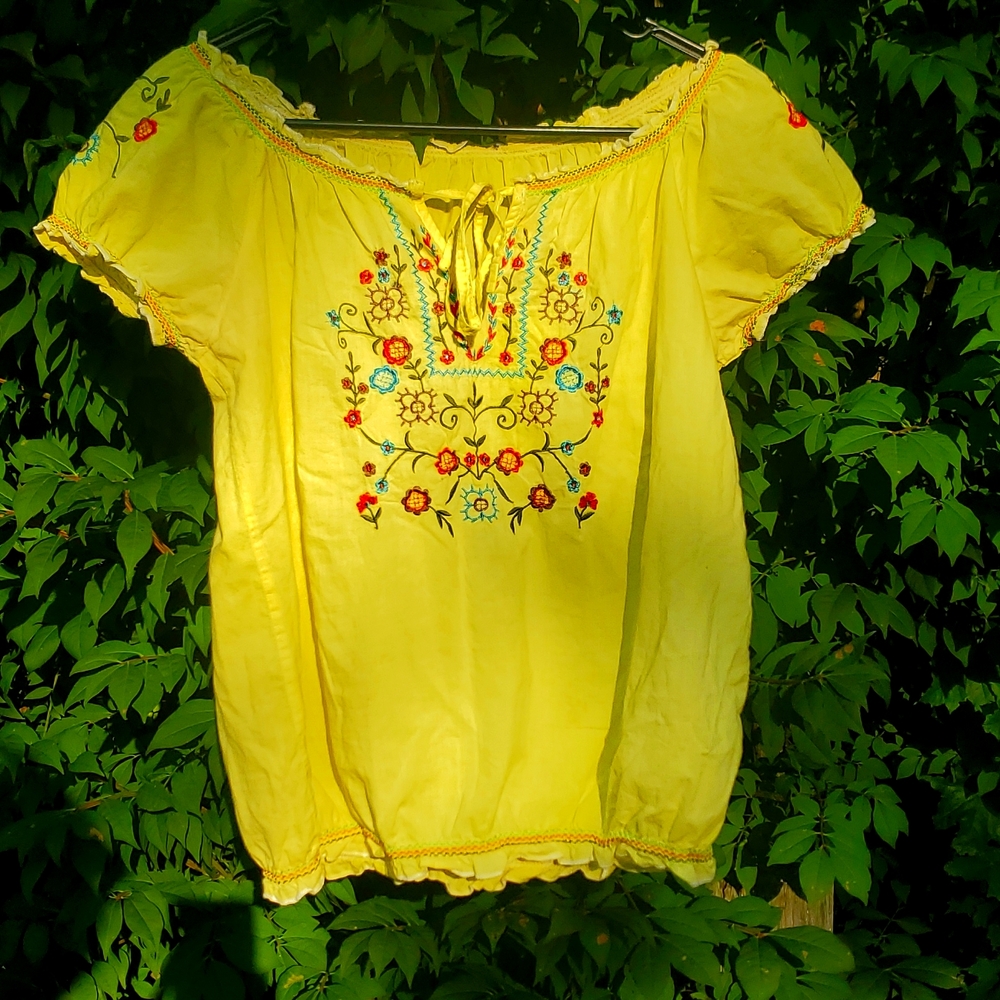 Floral Hispanic Style Shirt